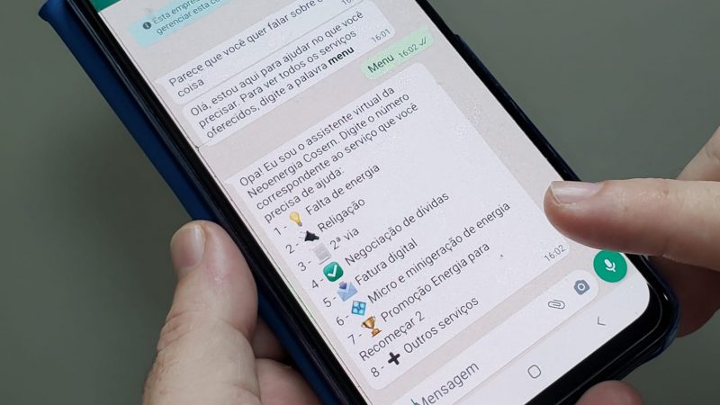 Whatsapp da Neoenergia Cosern ultrapassa dois milhões de atendimentos