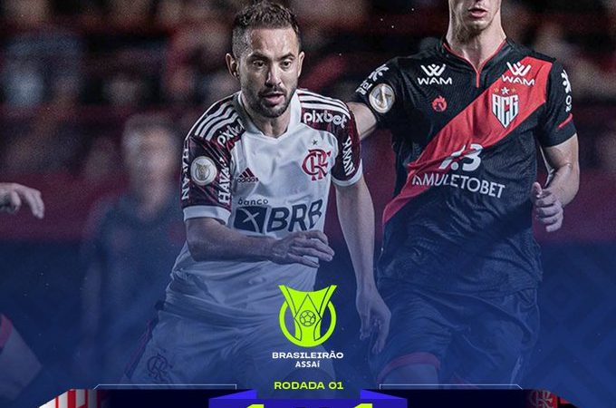 Atlético-GO e Flamengo empatam em jogo com emoção até o fim
