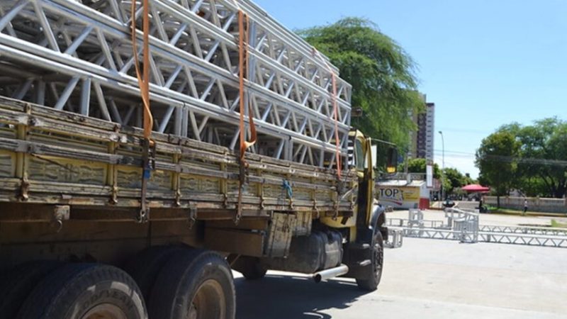 Começa a montagem da estrutura do Mossoró Cidade Junina 2024