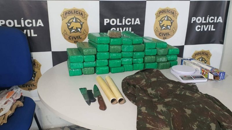 Homem é preso em casa com mais de 24 kg de maconha em Mossoró