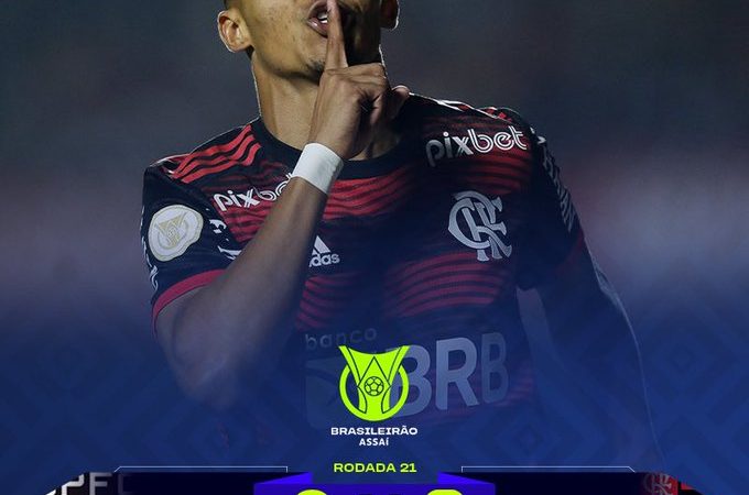 Flamengo bate São Paulo fora de casa e dorme no 3º lugar do Brasileiro
