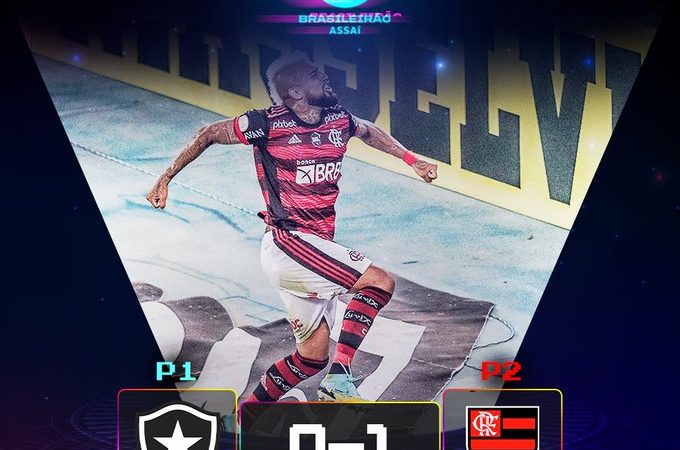 Flamengo vence Botafogo e retorna à vice-liderança do Brasileirão