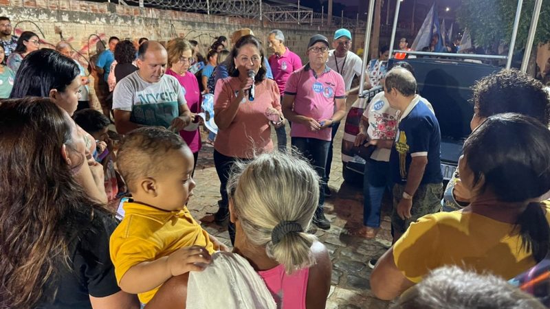 Rosalba intensifica campanha de Beto nos bairros de Mossoró