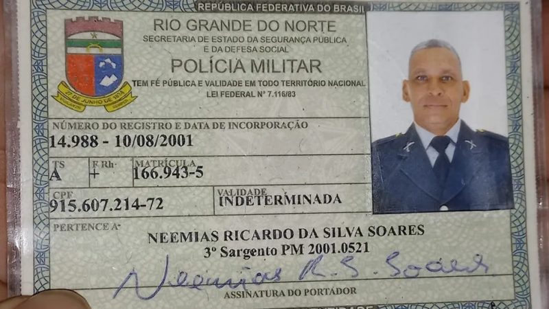 Policial militar é encontrado morto com mãos amarradas e tiros na cabeça na Zona Norte de Natal