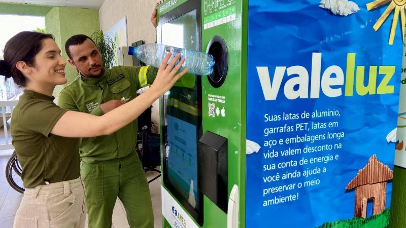 Neoenergia Cosern instala máquinas para troca de resíduos sólidos por descontos na conta de energia