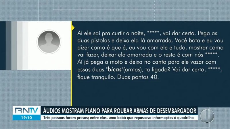 Áudios revelam como criminosos planejavam invadir casa e roubar armas de desembargador no interior do RN
