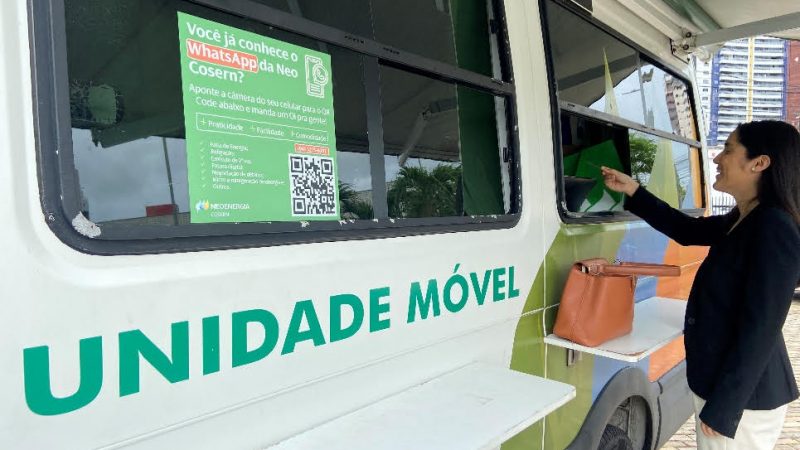 Unidade Móvel da Neoenergia Cosern oferece serviços no Partage Norte Shopping Natal