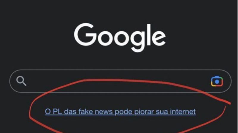 Dino quer apuração sobre campanha do Google contra PL das Fake News