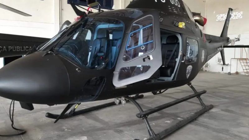 Governadora entrega helicóptero e novas viaturas para reforço de policiamento