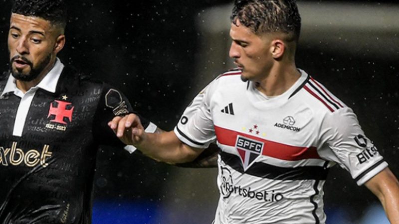Vasco e São Paulo não saem do zero em São Januário