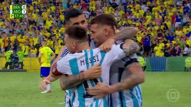Eliminatórias: Brasil perde de 1 a 0 para Argentina no Maracanã