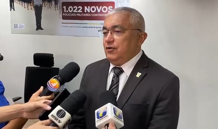 Coletiva de imprensa no lançamento da operação Átria no combate à violência contra a mulher
