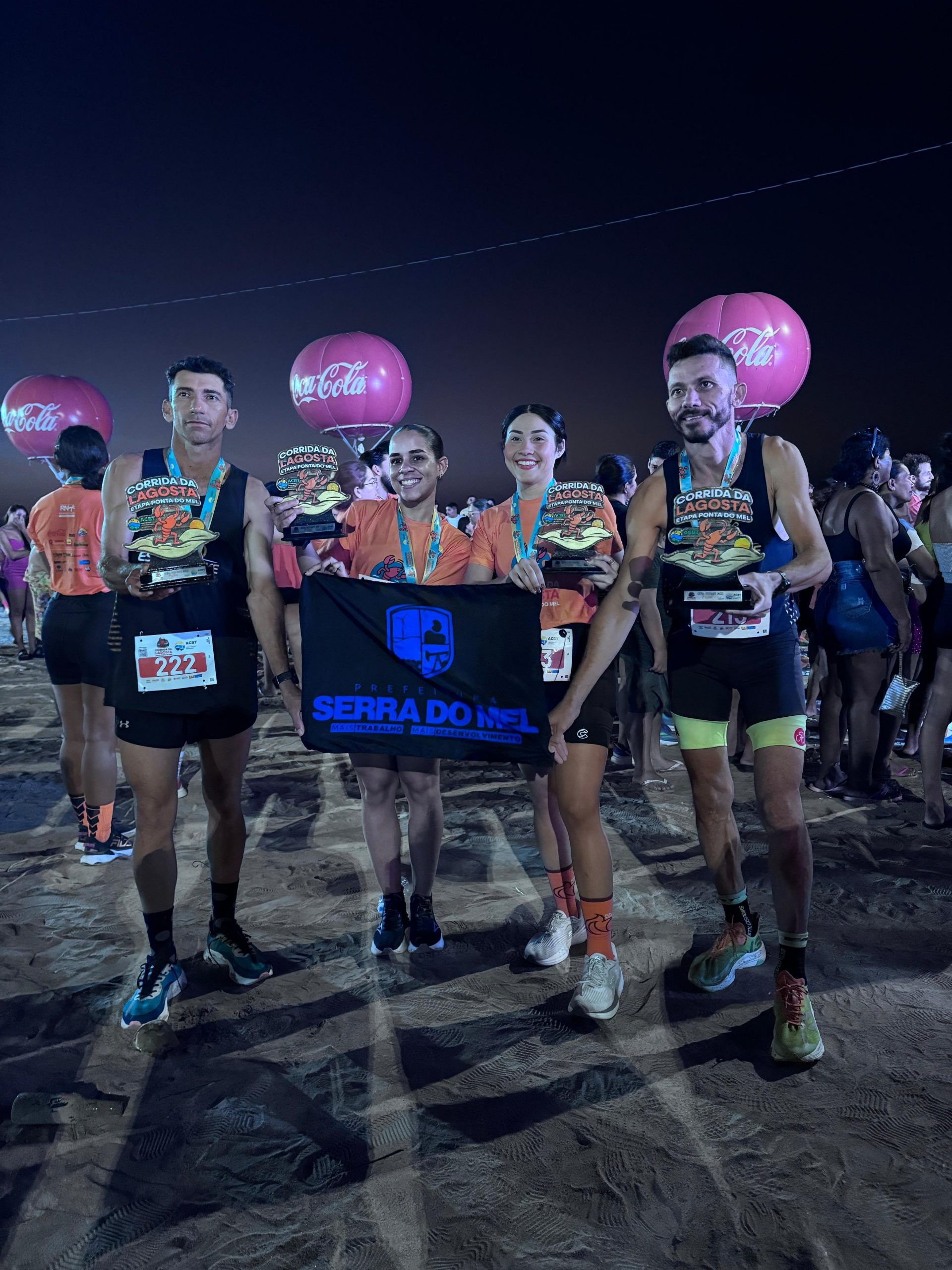 Atletas de Serra do Mel conquistam pódio na 1ª Corrida do Festival da Lagosta em Ponta do Mel