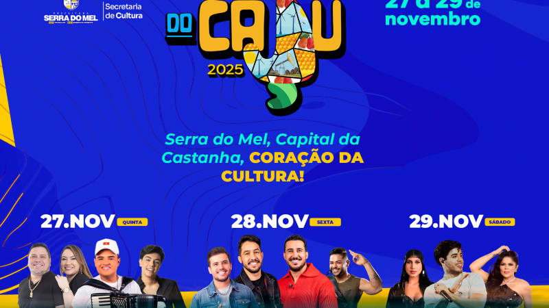Prefeito Kênio Azevedo anuncia atrações e novidades da 43ª Festa do Caju em Serra do Mel