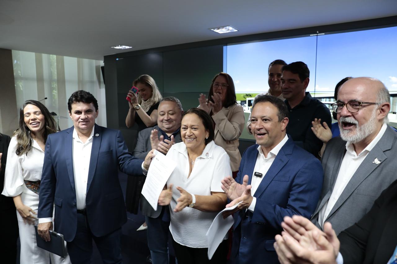 Governadora Fátima Bezerra lidera pesquisa para o senado. Cadu Xavier é o segundo colocado para governo
