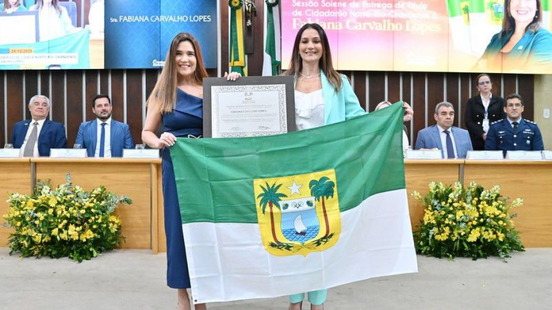Diretora-presidente da Neoenergia Cosern, recebe Título de Cidadã Norte-Rio-Grandense na ALRN