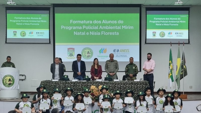 Projeto da Neoenergia Cosern e Polícia Militar forma 77 Policiais Ambientais Mirins