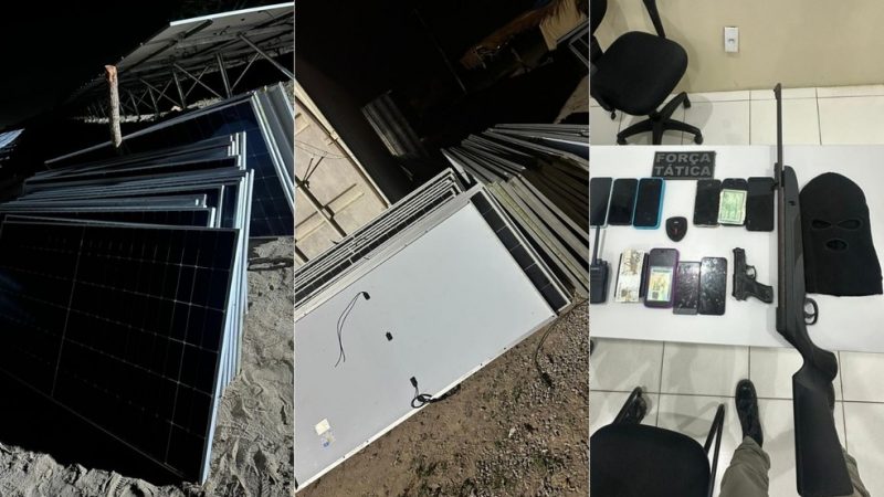 PM troca tiros com criminosos, frustra roubo a parque fotovoltaico e liberta reféns na Grande Natal