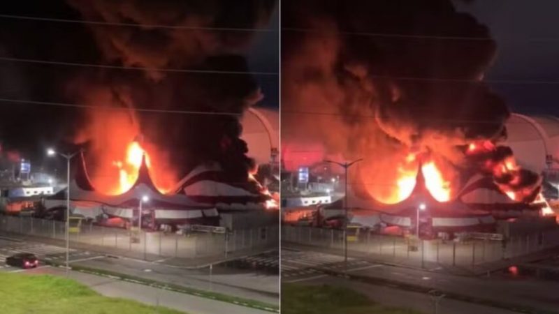 Incêndio atinge Circo do Tirullipa em Natal