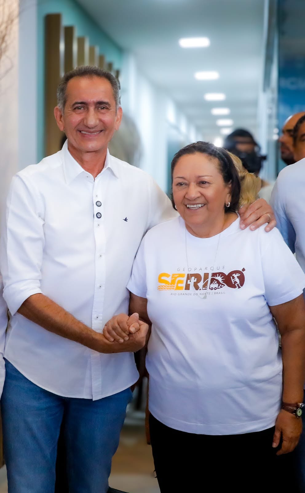 Governadora e Ministro visitam as obras da Adutora do Agreste