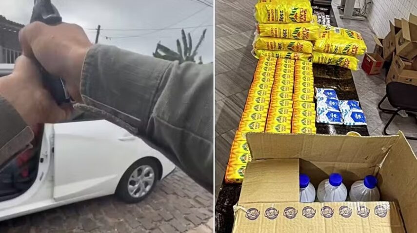 Dupla é presa após perseguição por suspeita de furto em atacarejo