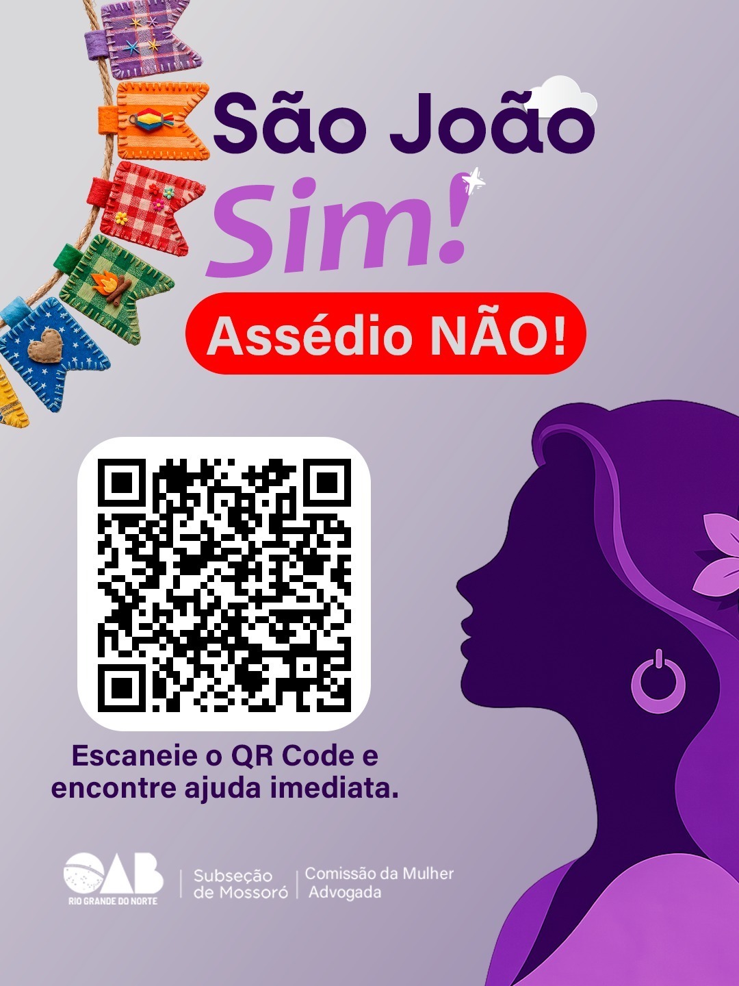 OAB Mossoró lança campanha de conscientização contra a violência à mulher durante a Copa do Mundo e o Mossoró Cidade Junina