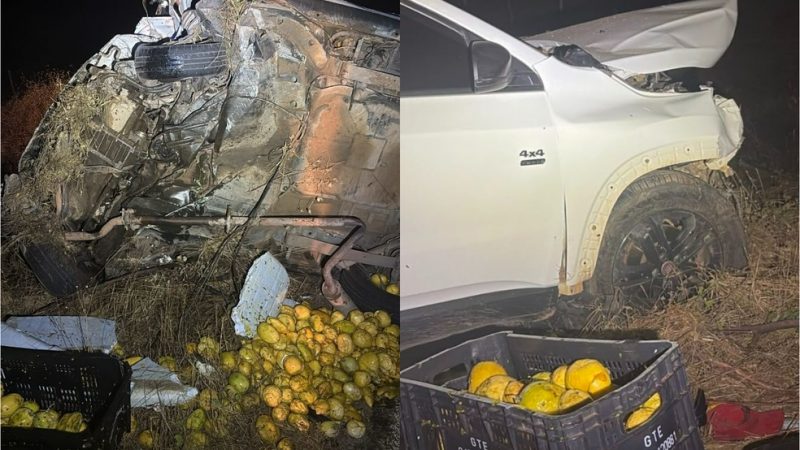 Homem morre e prefeito de Umarizal fica ferido após carros baterem de frente na Região Oeste do RN