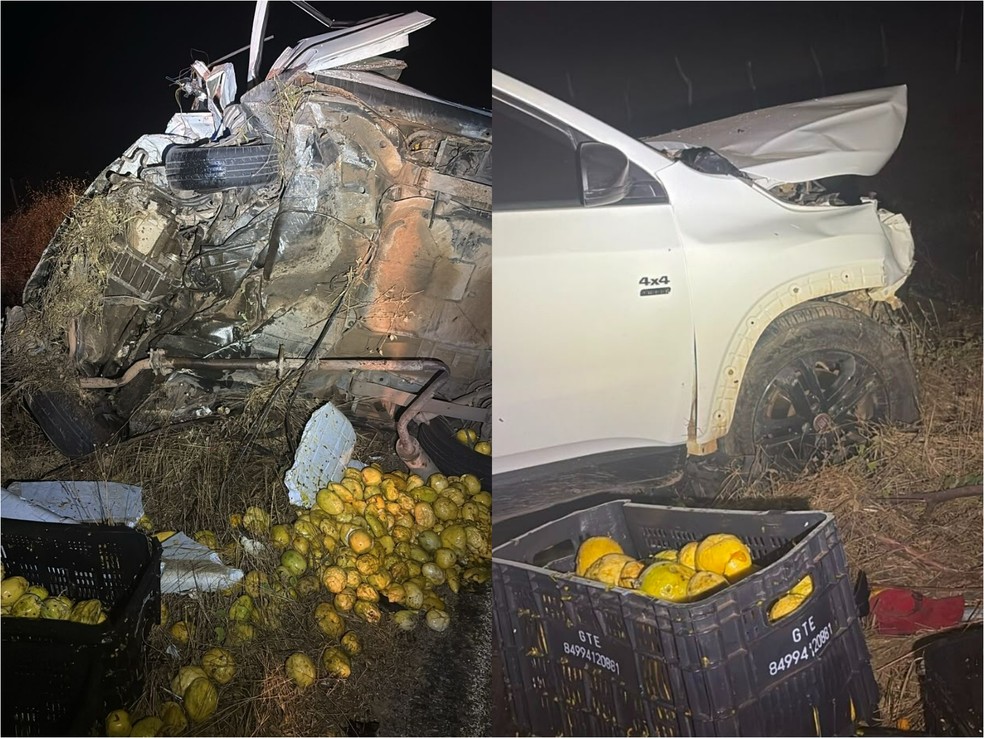 Homem morre e prefeito de Umarizal fica ferido após carros baterem de frente na Região Oeste do RN