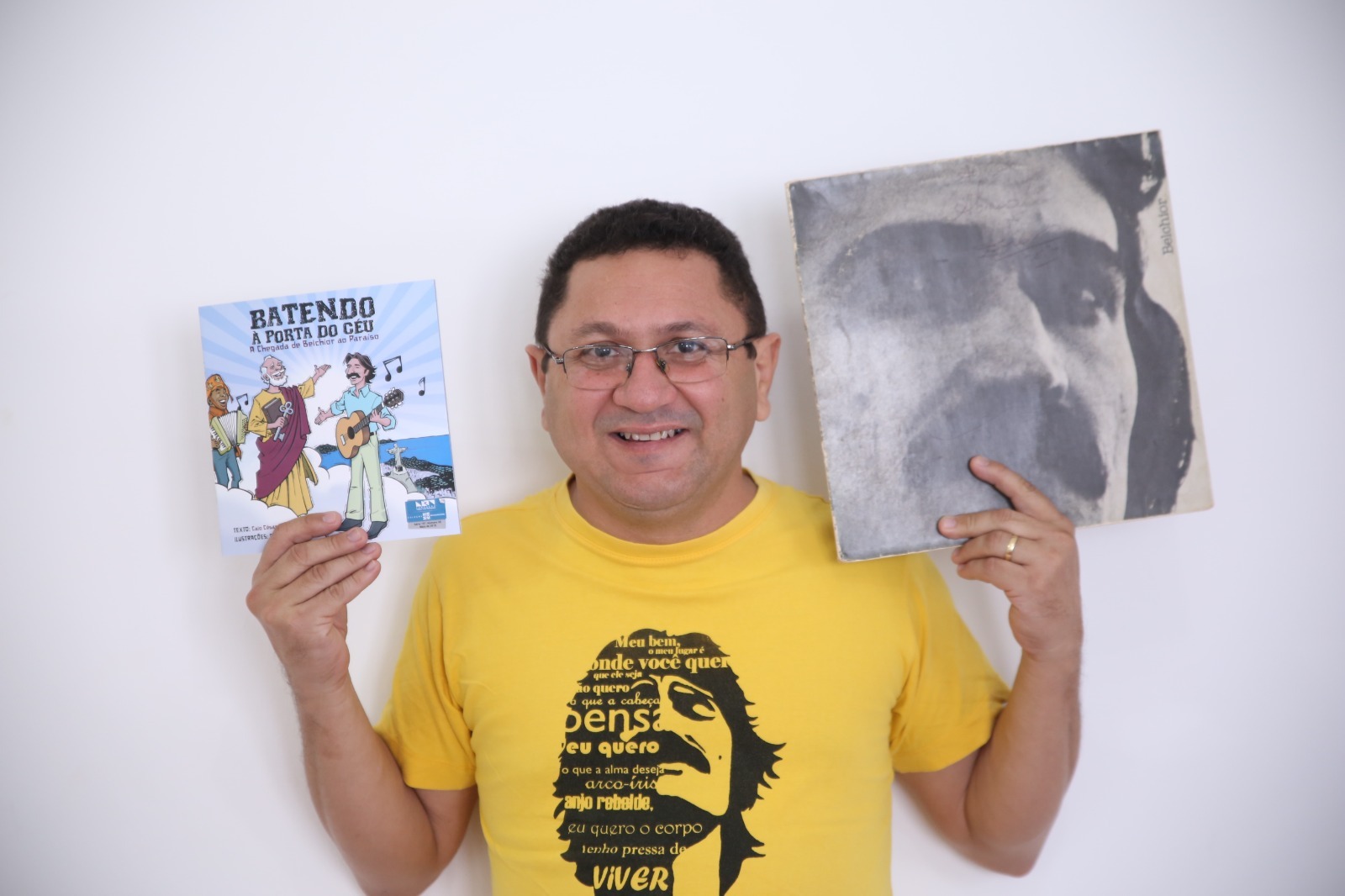 Poeta Caio César Muniz leva à Fortaleza/CE, neste sábado (1º), seu cordel e exposição em homenagem a BelchiorSobralense falecido em 2017, faria 80 anos no próximo dia 26 de outubro.