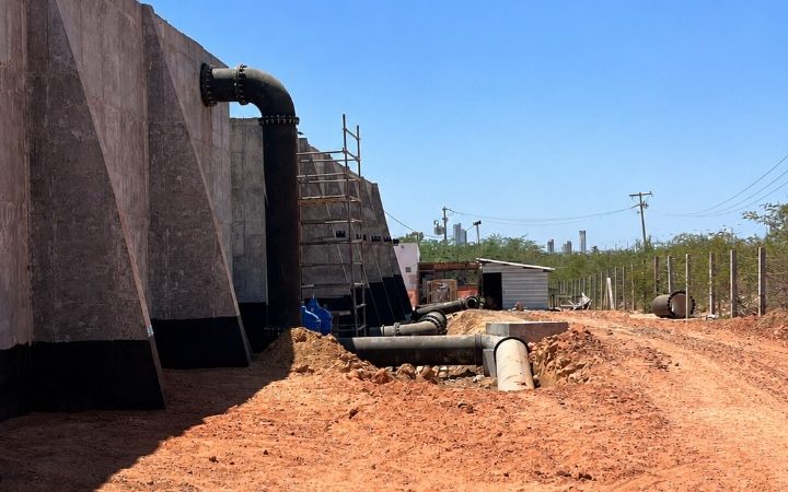 Adutora Apodi-Mossoró: Caern faz interligação para novo reservatório do Bela vista