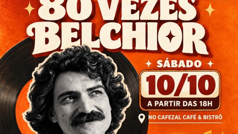 Feira de Vinil e Afins celebra os 80 anos de Belchior em edição especial em Mossoró amanhã (10/10)