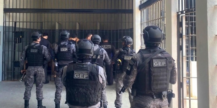 Polícia Penal realiza revista estrutural no Complexo Penal Mário Negócio em Mossoró